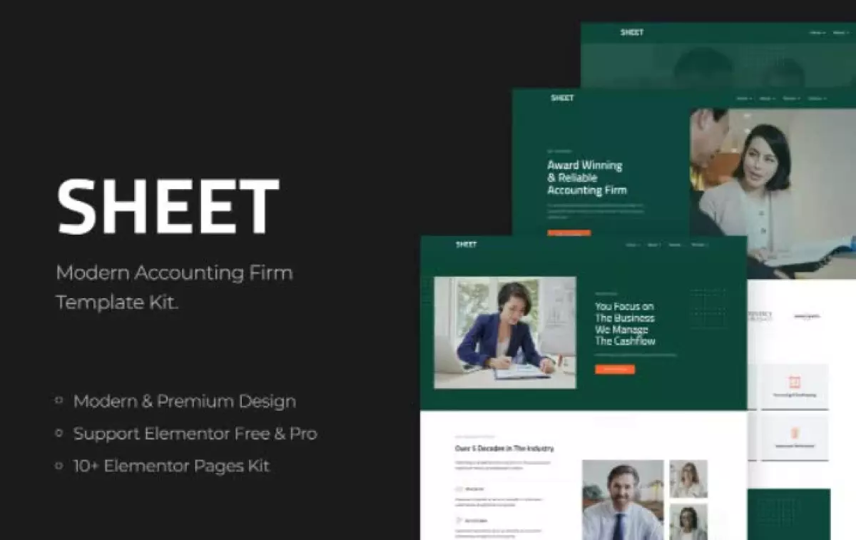 Sheet - Modern Accounting Firm Template Kit