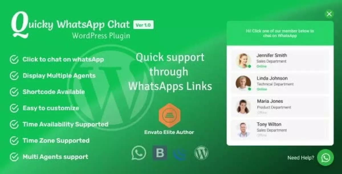 [WISH] Quicky WordPress WhatsApp Chat