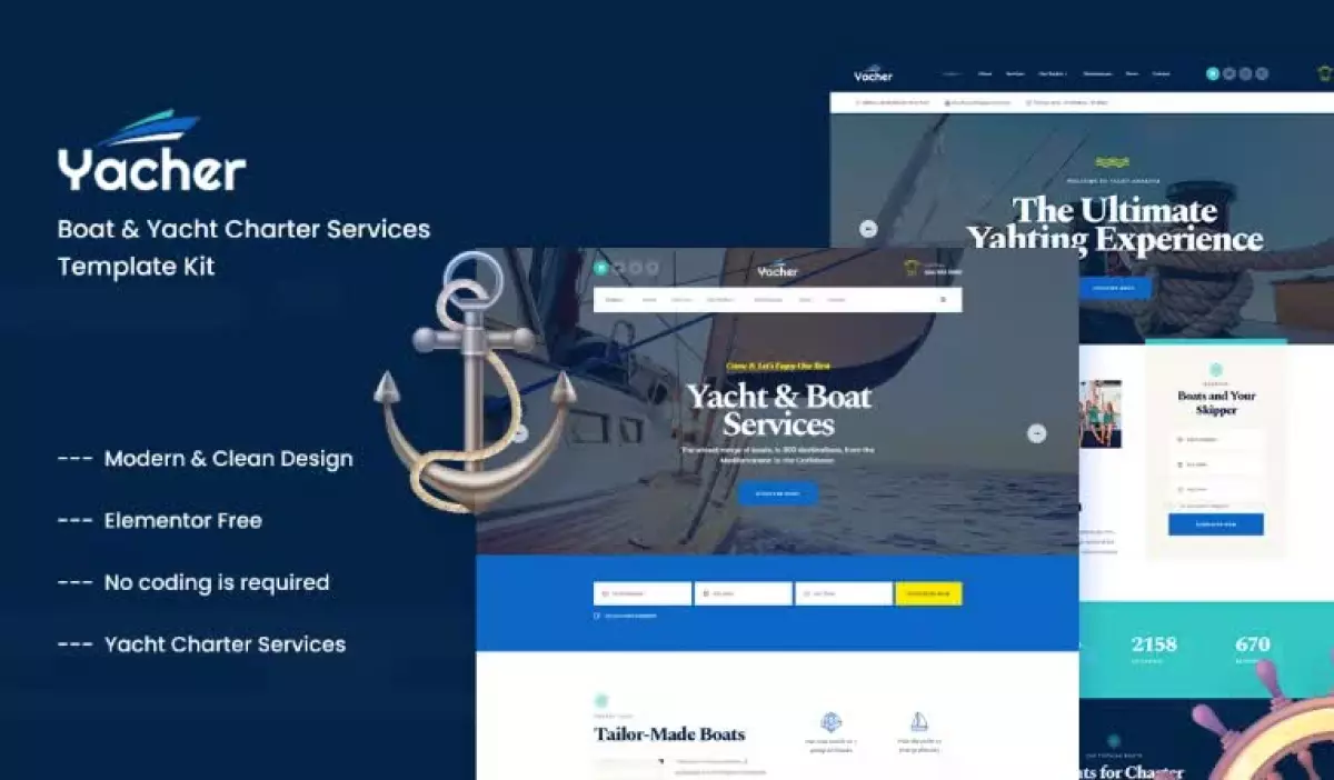 Yachter - Boat & Yacht Charter Services Template Kit