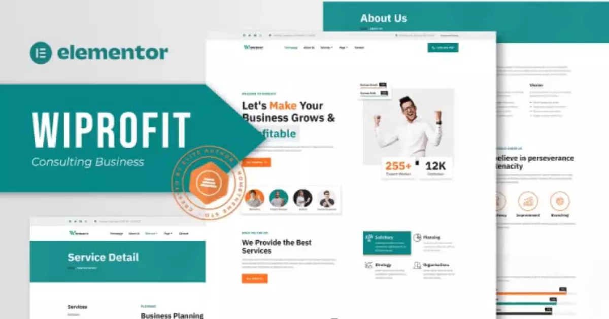 Wiprofit - Consulting Business Elementor Template