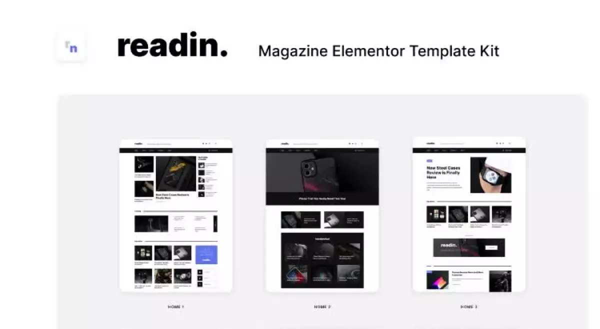 Readin - Blog & Magazine Elementor Template