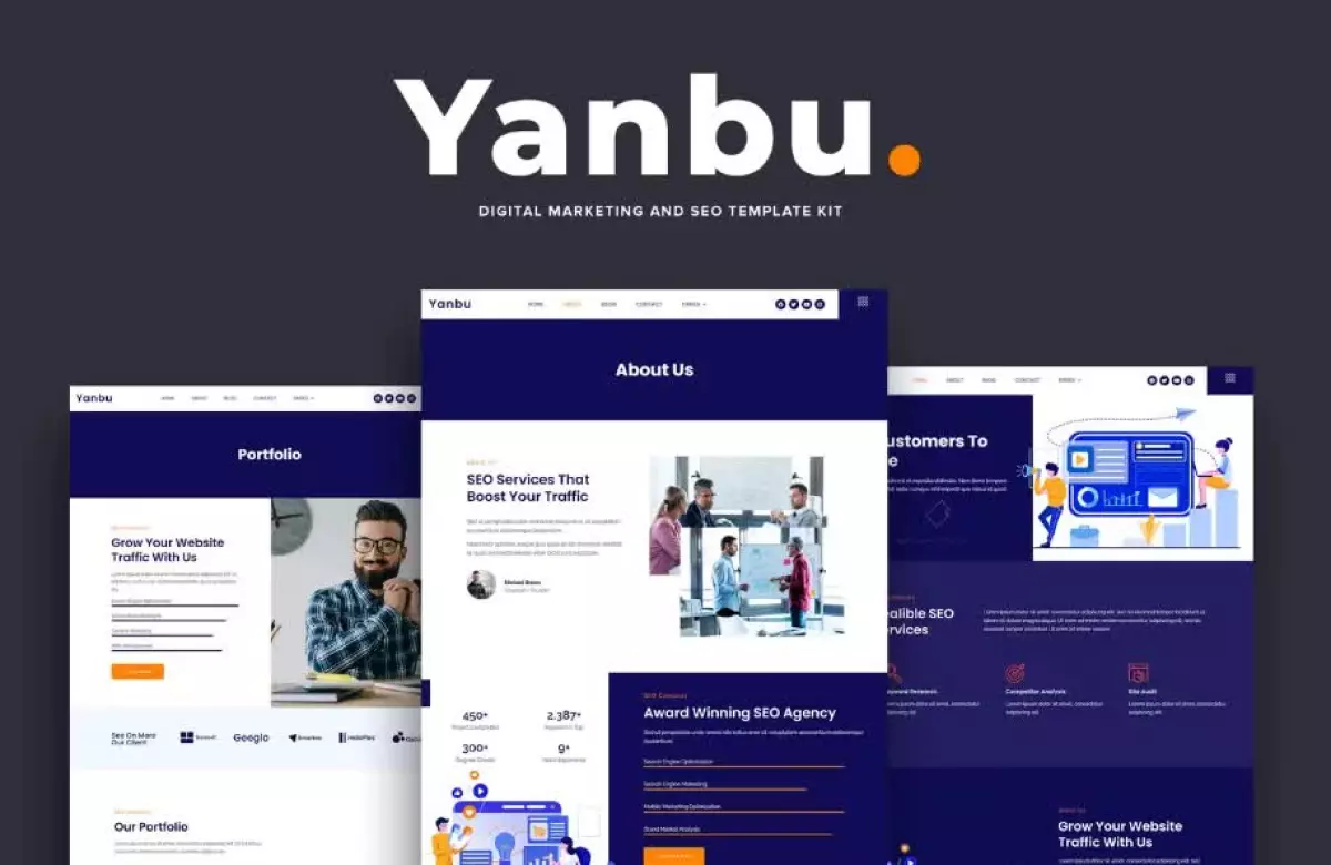 Yanbu - Digital Marketing & SEO Elementor Template Kit