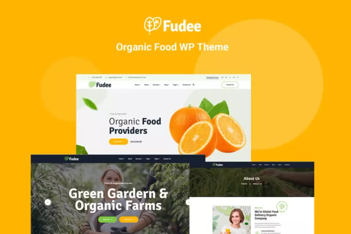 Fudee - Organic Food Elementor WordPress Theme