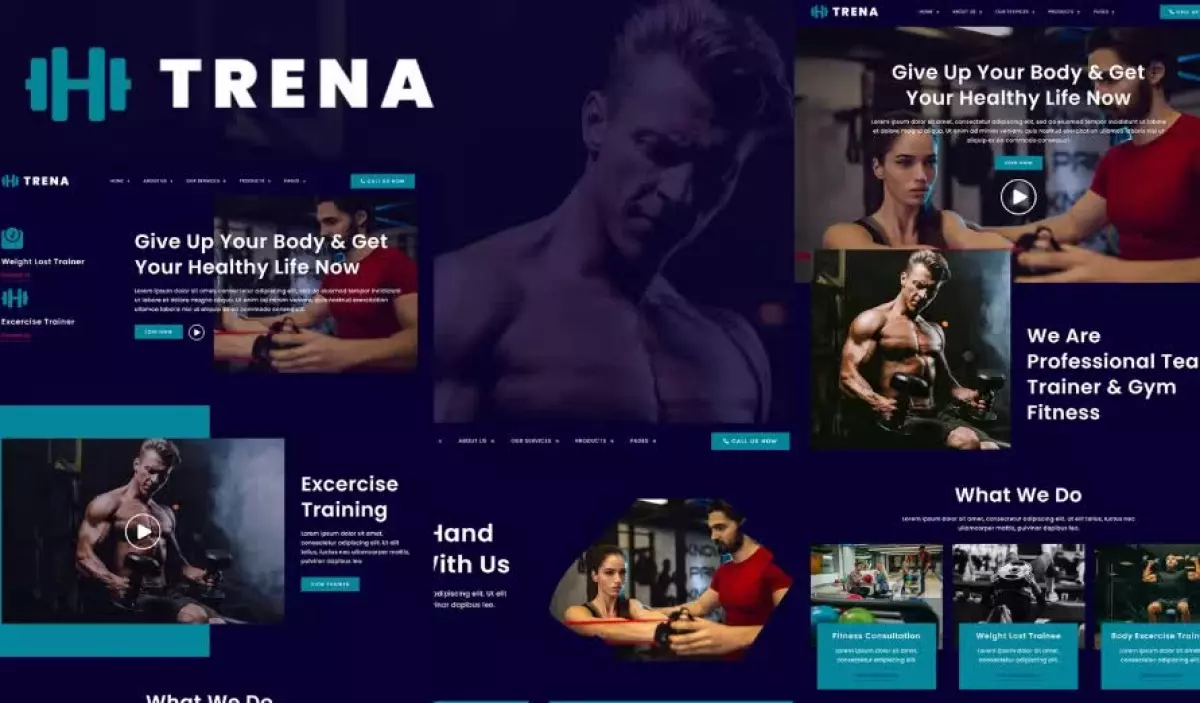 Trena - Sport & Fitness Trainer Services Elementor Template