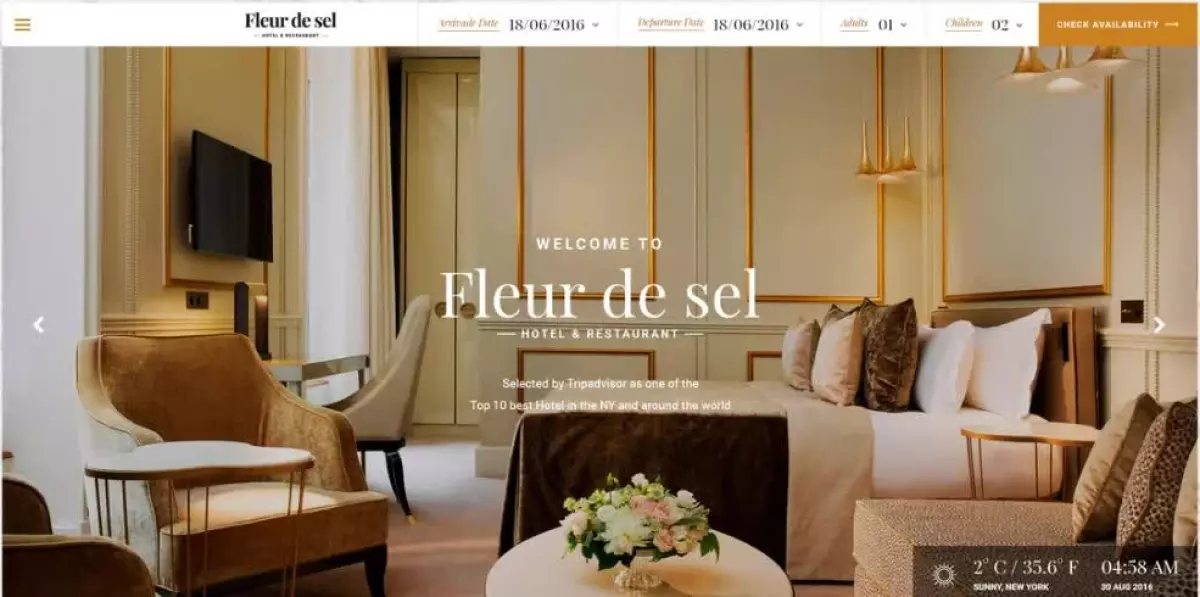 Fleurdesel - Hotel Booking WordPress Theme