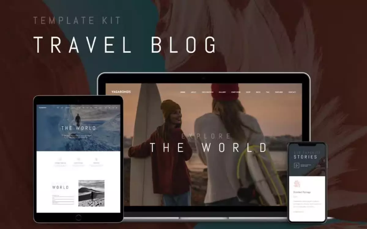 Vagabonds - Travel Blog Elementor Template