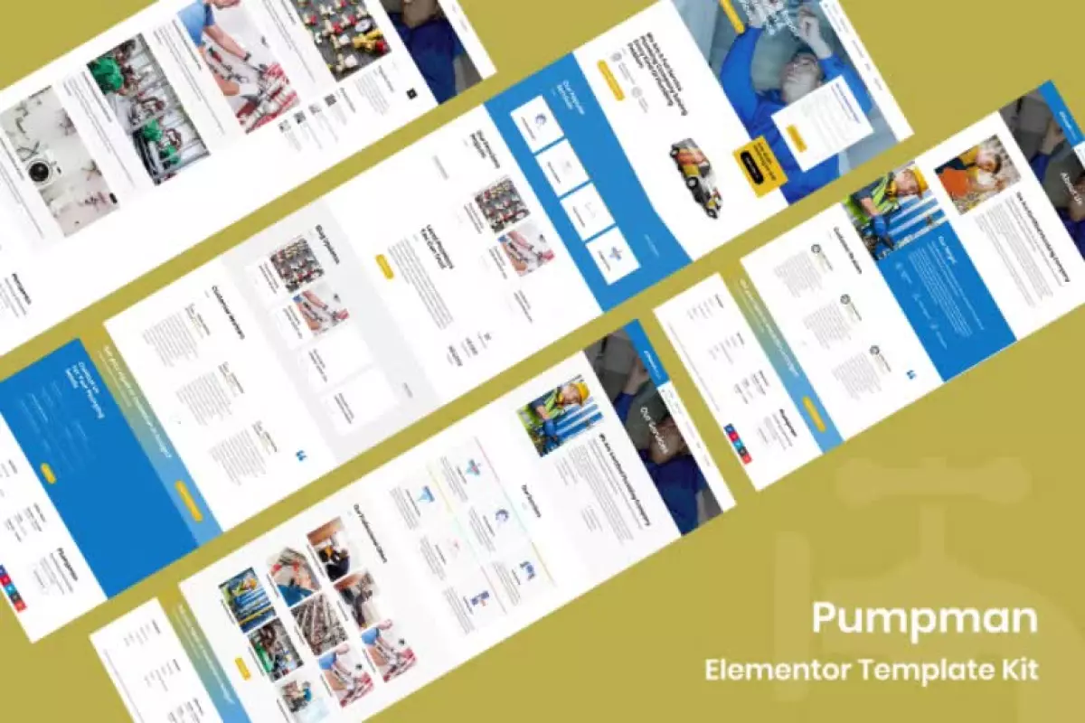 Pumpman - Plumbing Service Elementor Template