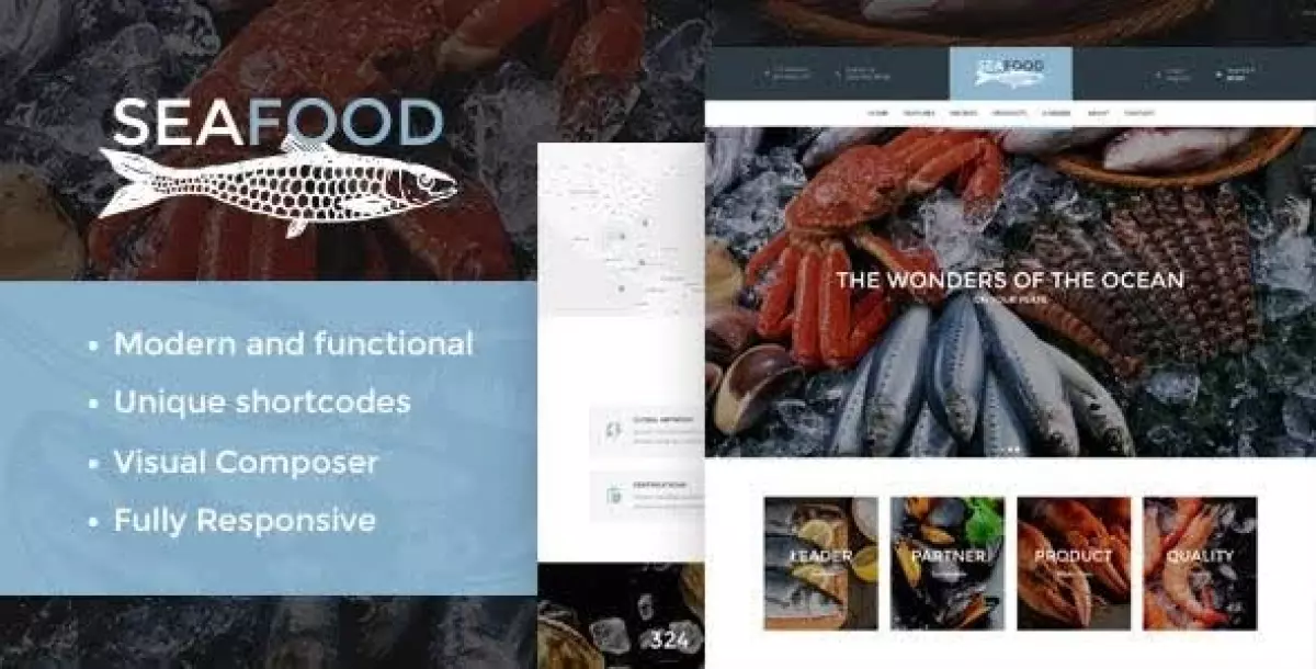 Seafood Company & Fish Restaurant WordPress Theme