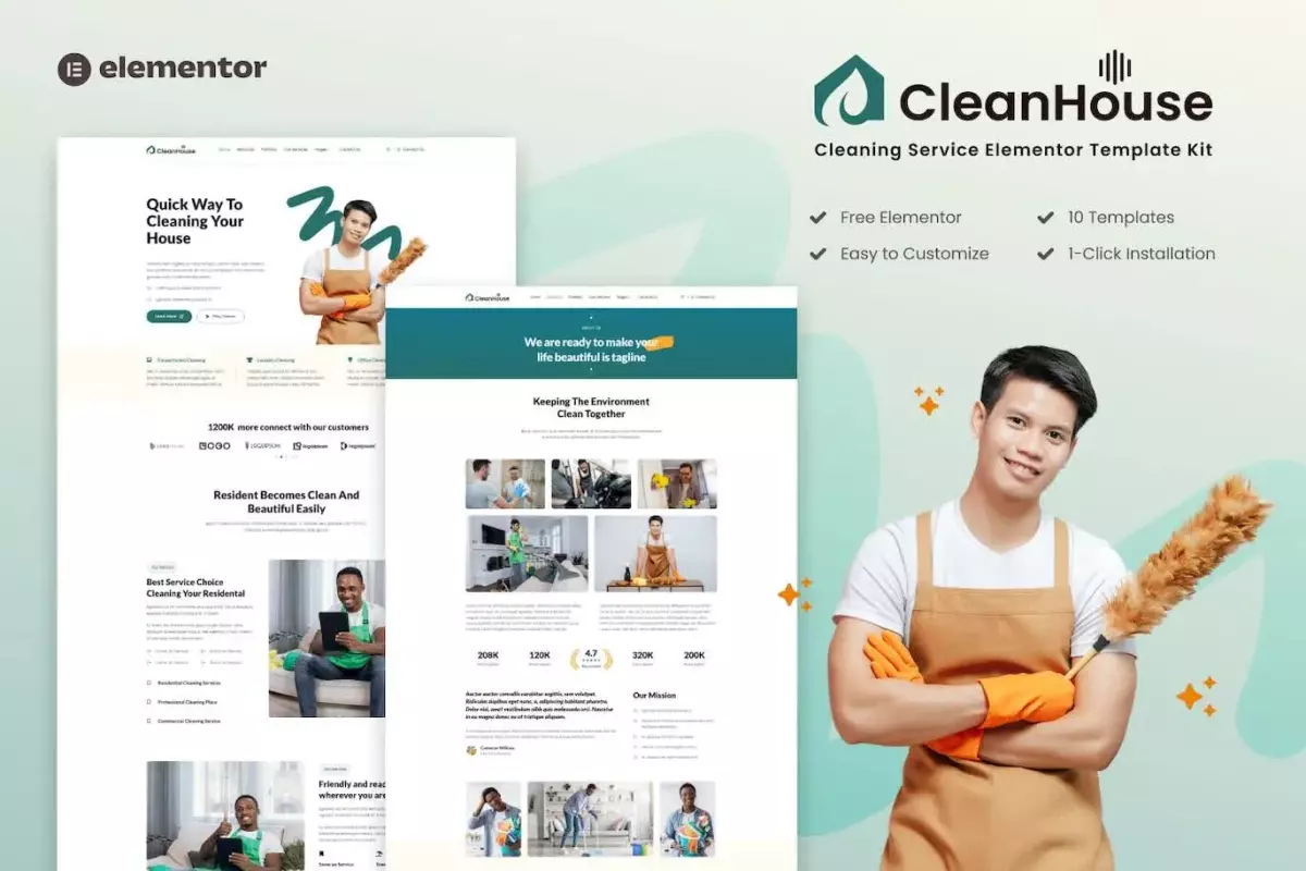 CleanHouse - Cleaning Service Template