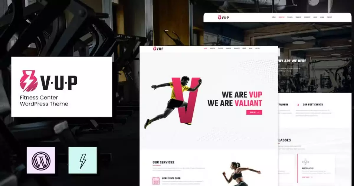 VUP - Fitness Center WordPress Theme