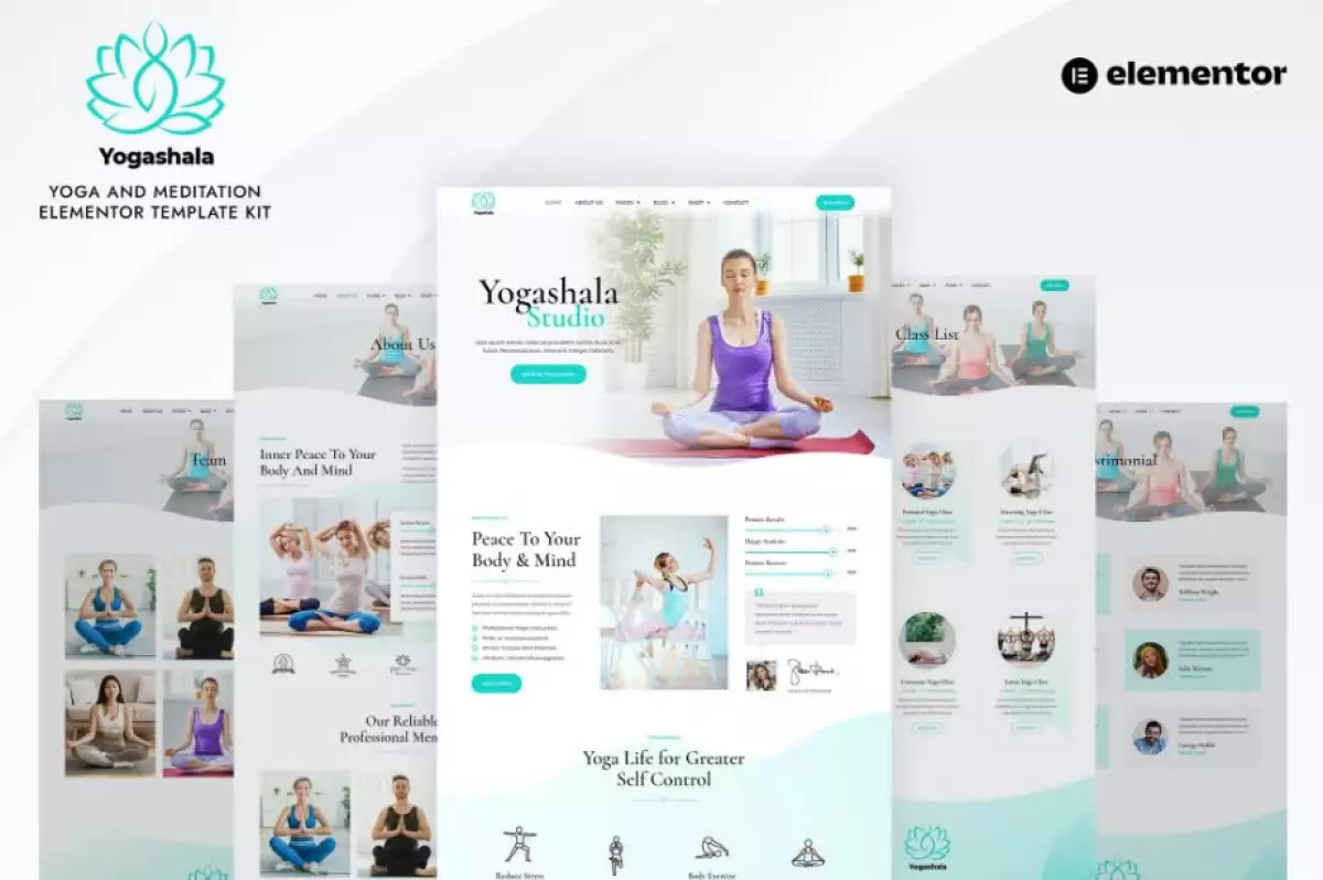 Yogashala - Yoga & Meditation Elementor Template Kit