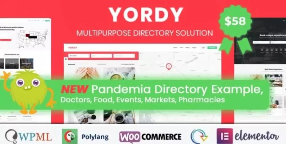 Yordy - Directory Listings WordPress Theme