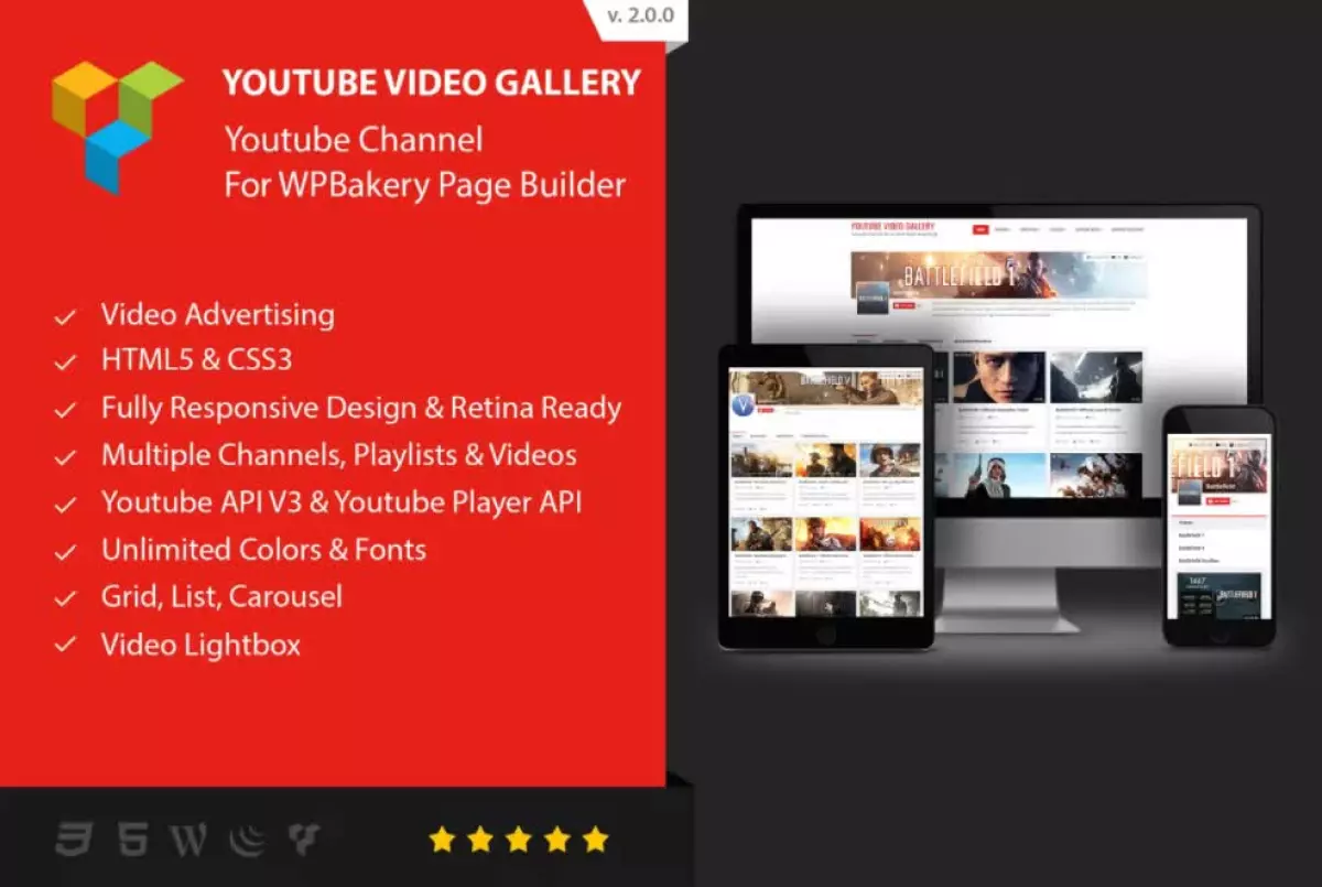 Youtube Gallery &#8211; Addon For WPBakery Page Builder