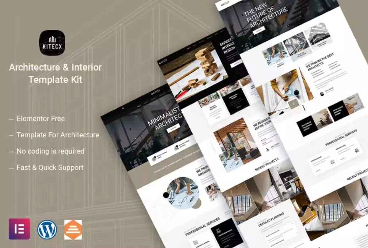 Kitecx - Architecture & Interior Elementor Template