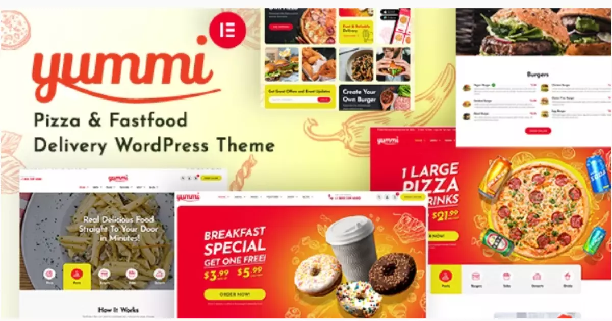 Yummi - Fast Food Restaurant WordPress Theme