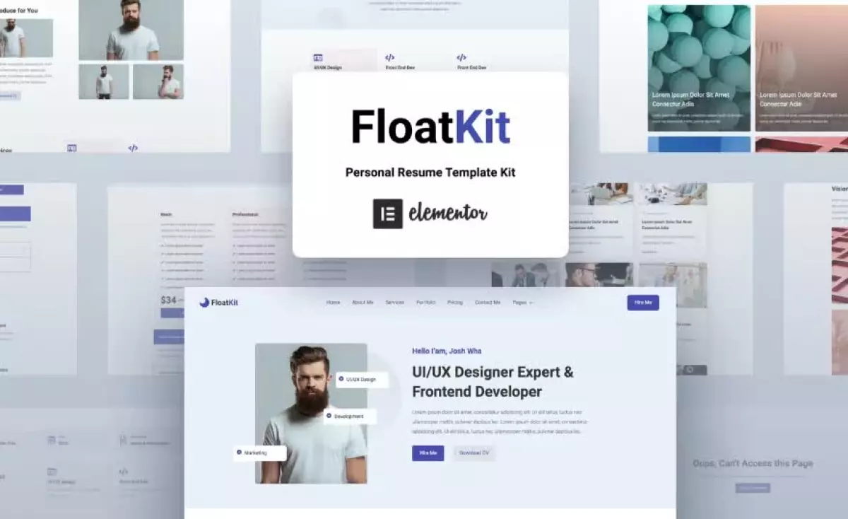 FloatKit - Personal Resume Elementor Template