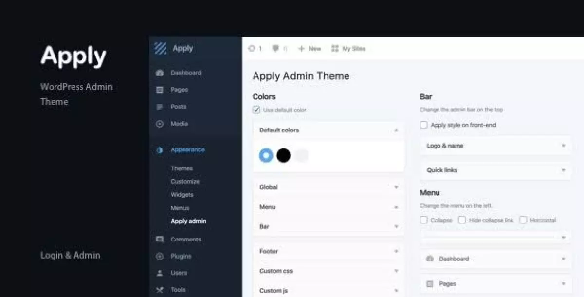 Apply - WordPress Admin Theme