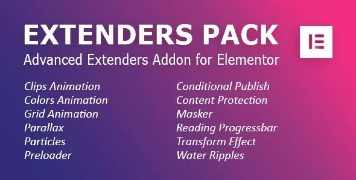 [WISH] Extenders Pack: Advanced Extenders Addon for Elementor WordPress