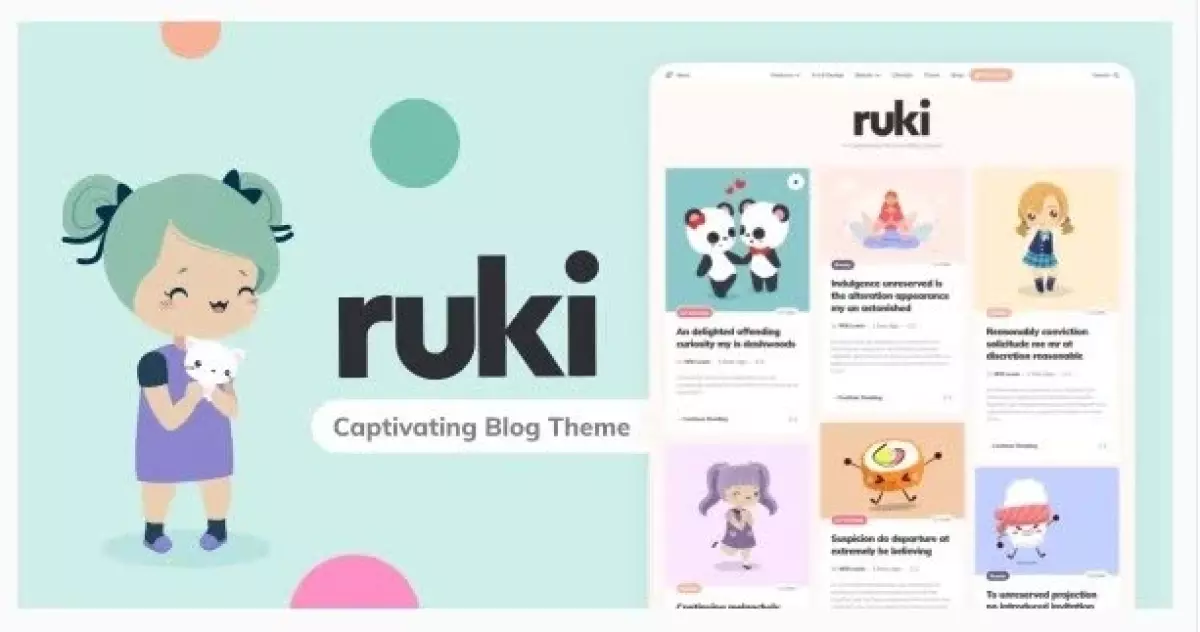 Ruki - A Captivating Personal Blog Theme