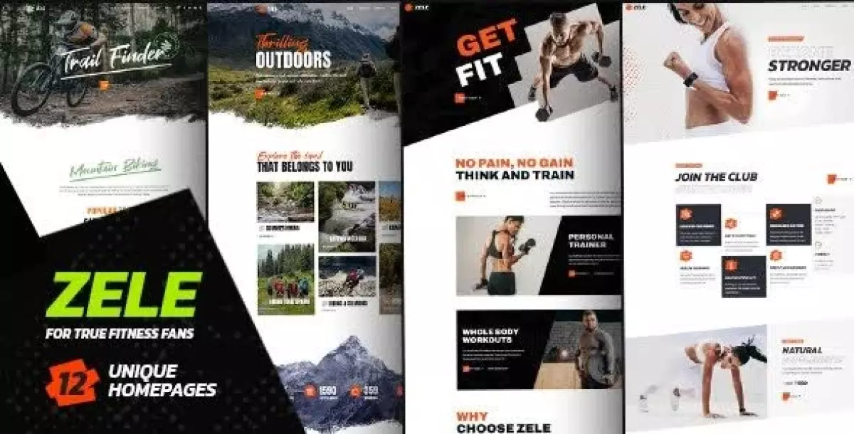 Zele - Fitness Gym & Sports WordPress Theme