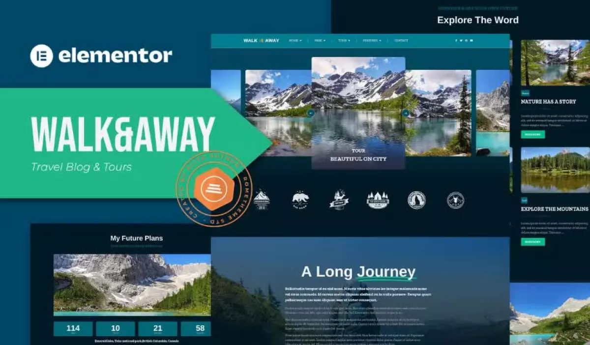 Walk&Away - Travel Blog & Tours Elementor Template