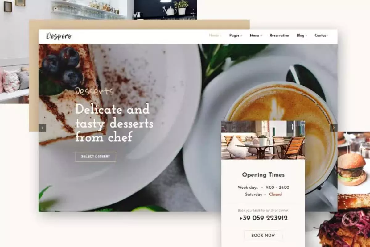 Despero Cafe & Restaurant WordPress Theme