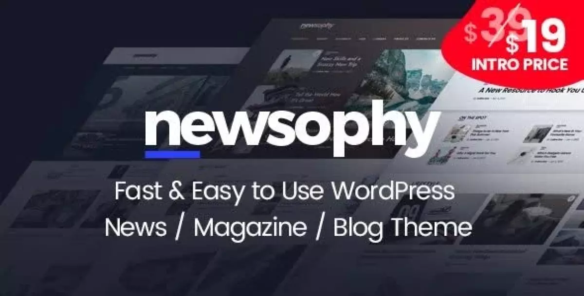 Newsophy - Fast and Easy to Use WordPress News and Blog Theme