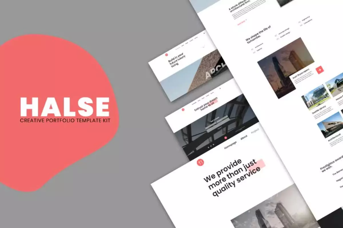 Halse - Architecture & Interior Design Elementor Template