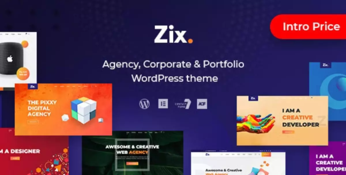 Zix - Digital Agency &amp; MultiPurpose WordPress Theme