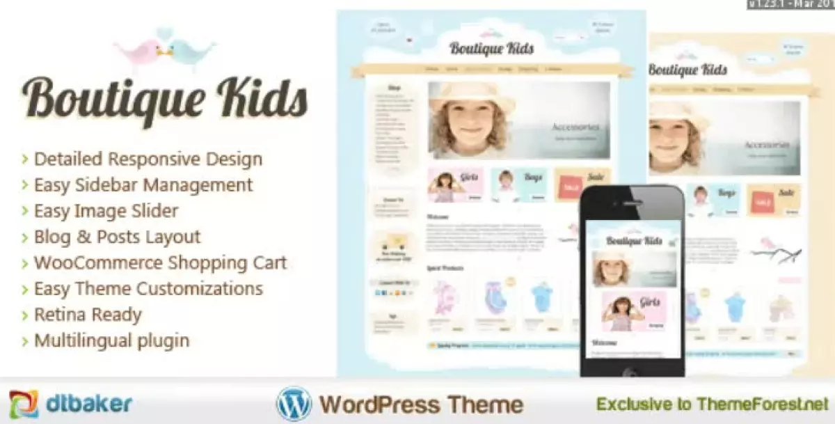 Boutique Kids Creative WordPress Theme