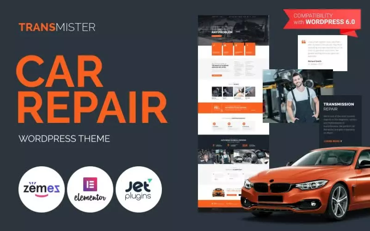 Transmitter - Car Repair WordPress Theme