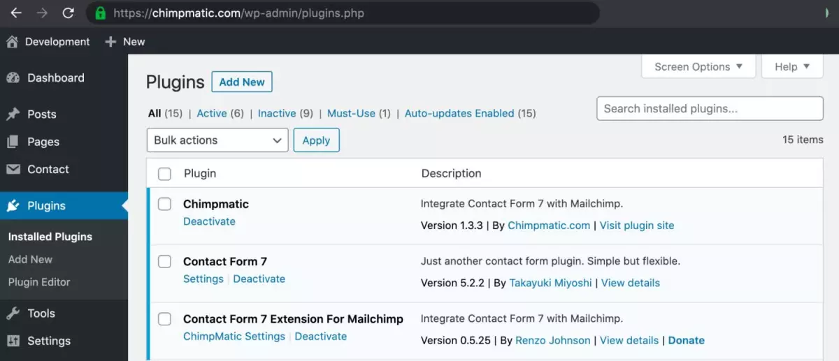 Chimpmatic - WordPress & MailChimp Integration