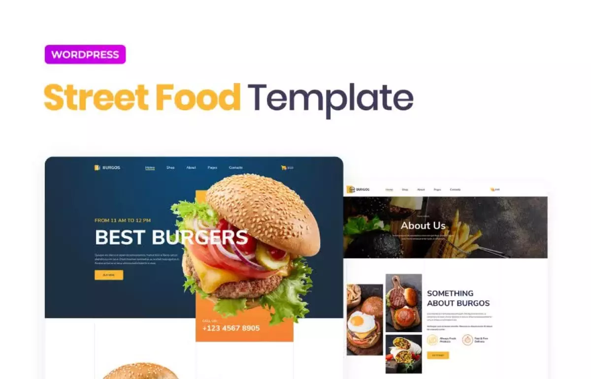 Burgos – Street Food Elementor Template