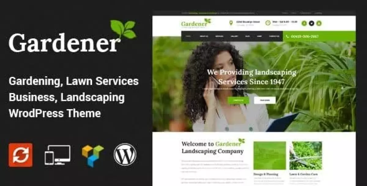 Gardener - Lawn and Landscaping WordPress Theme