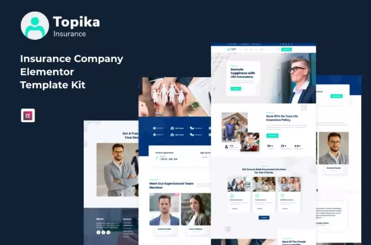 Topika - Insurance Agency Elementor Template