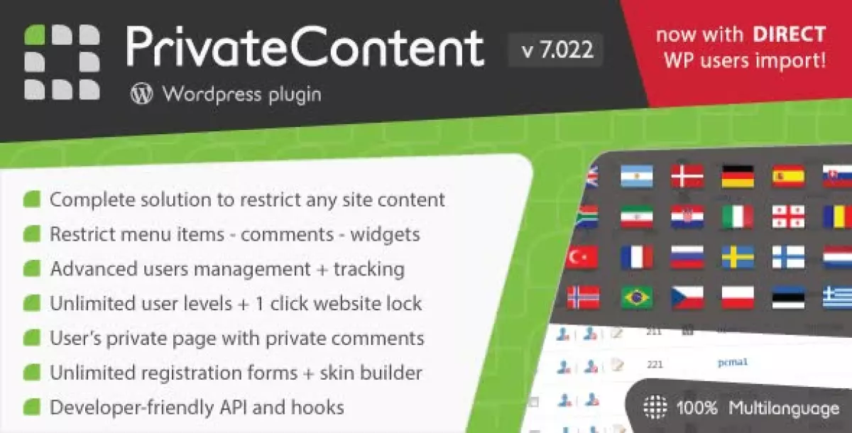 PrivateContent - Multilevel Content Plugin 8.1.2