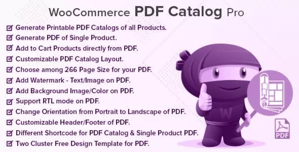 WooCommerce PDF Catalog Pro  2.2.2