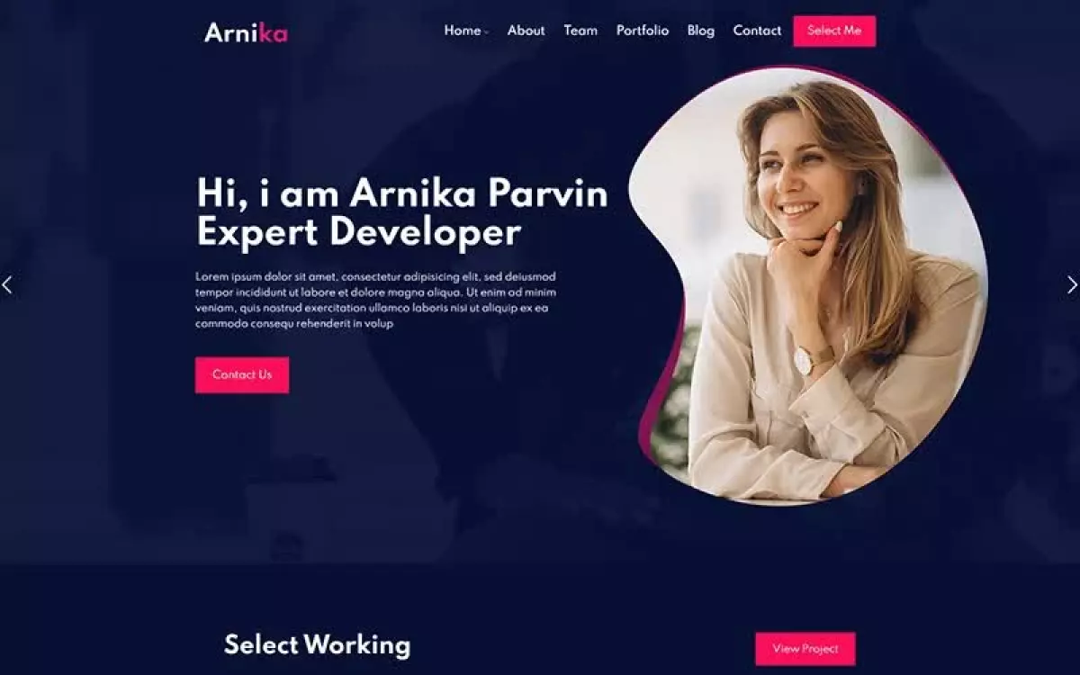 Arnika Personal Creative Responsive WordPress Theme