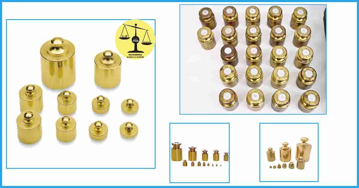 brass calibration weight