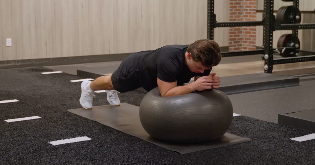Forward Stability Ball Plank - Exercise Guide | Iridium