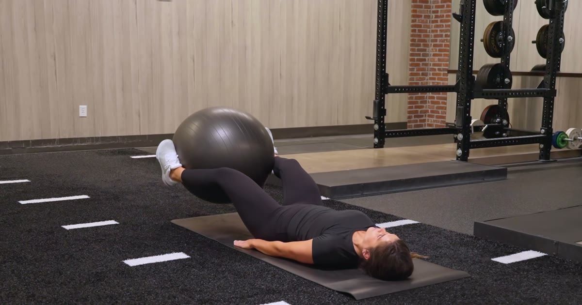 Leg Raises with Stability Ball - Exercise Guide | Iridium