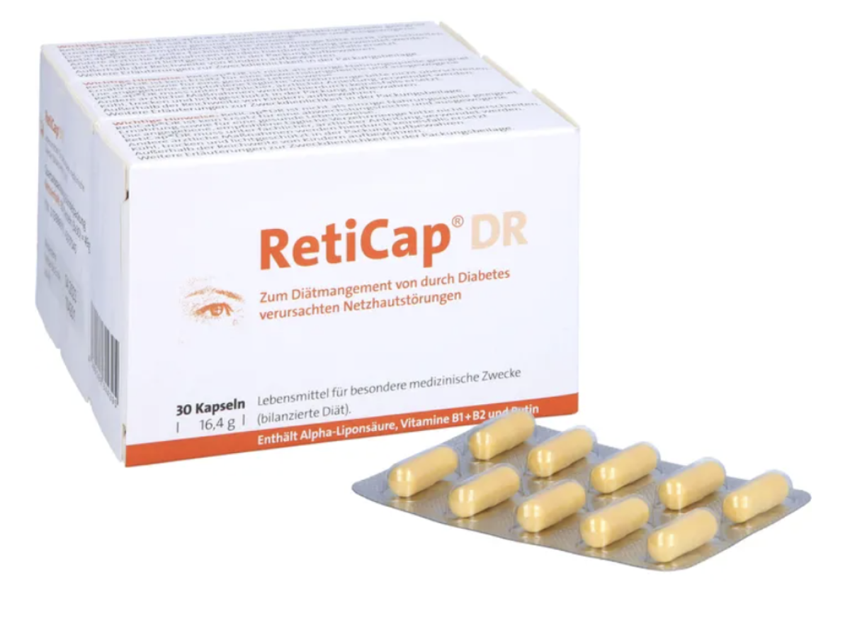RetiCap®DR dodatak ishrani za oči dijabetičara — Ebiga Vision