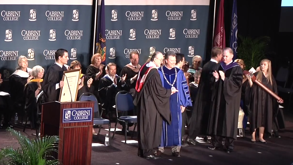 Don Taylor was inaugurated as Cabrini's 8th president on Oct. 25.