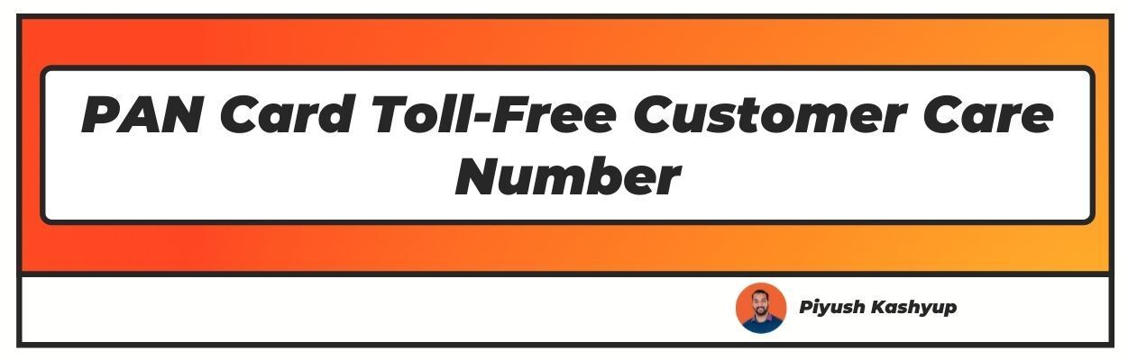 Pan Card Customer Care Number Tamil