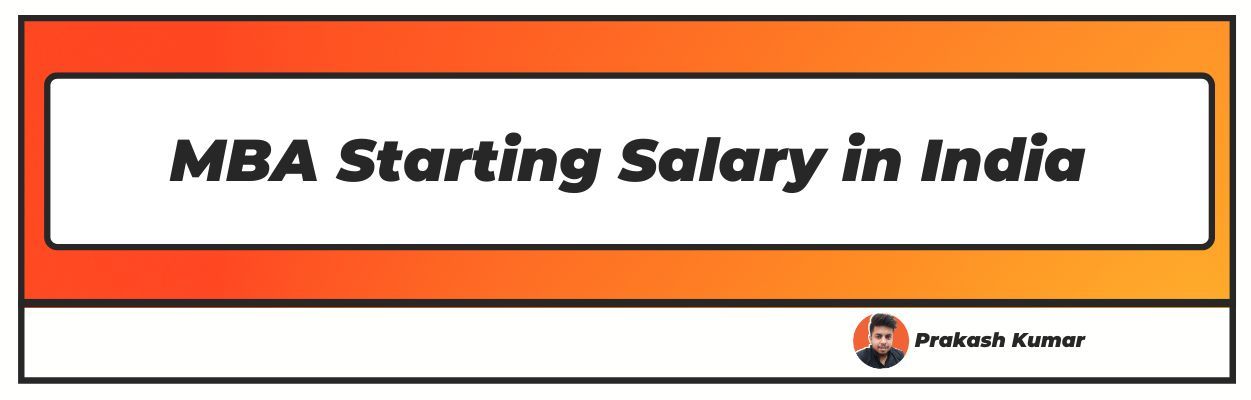 mba starting salary in india