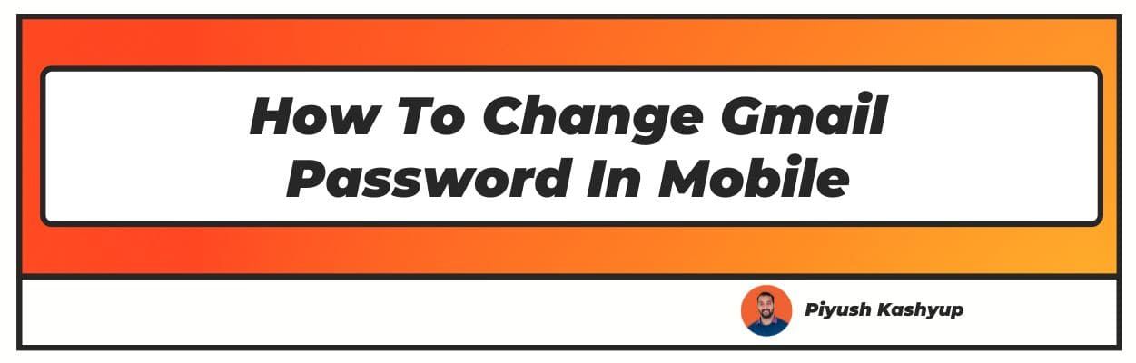 How To Change Gmail Password In Mobile
