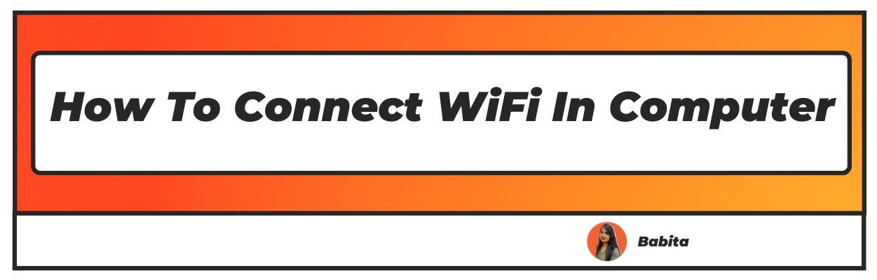 how to connect wifi in computer