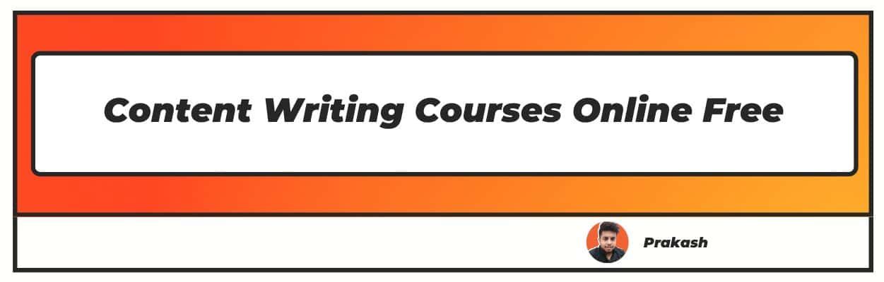 Content Writing Courses Online Free