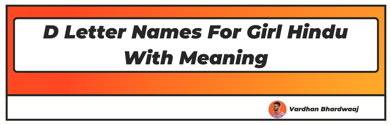 100 D Letter Names For Girl Hindu With Meaning Upd 2024 
