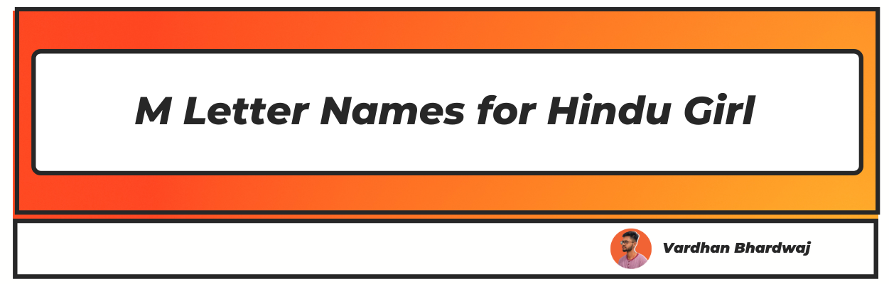 m letter names for girl hindu